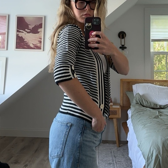 Striped cardigan from cotton by autumn cashmere - Picture 3 of 5